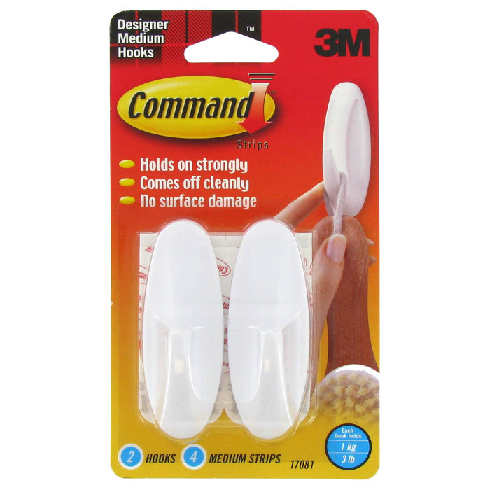 Command White Designer Hooks Medium Hobby Lobby 758490
